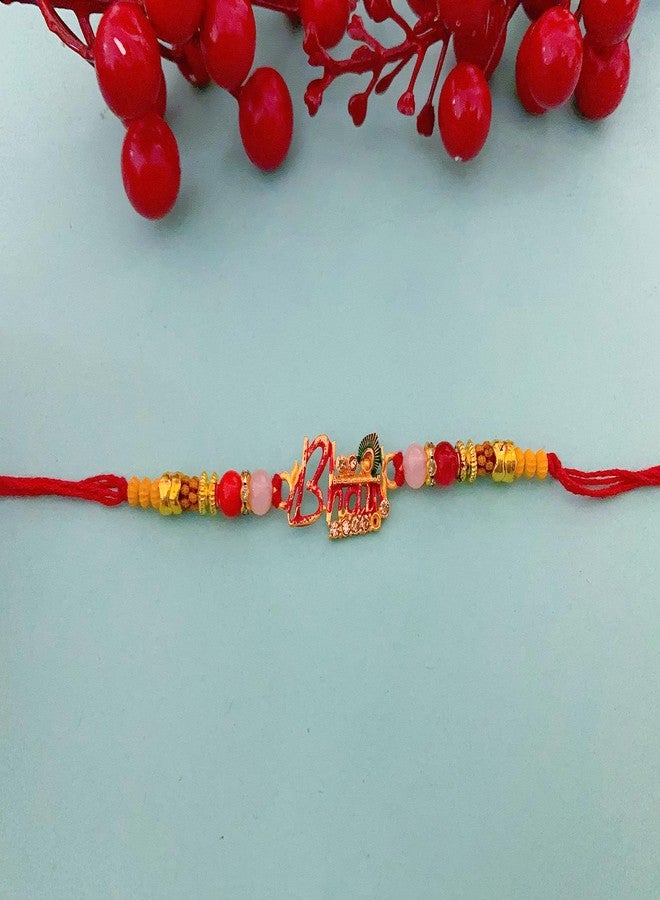 Sesonby Bhai Bhabhi Rakhi With Roli Chawal Bhai Moli Thread Rakhi For Brother kids boys and girls #R63 - Image 2